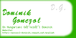 dominik gonczol business card
